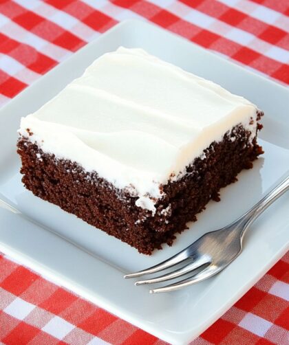 Texas Sheet Cake with Vanilla Bean Frosting