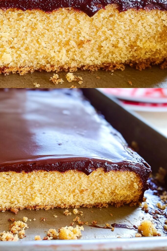 Peanut Butter Sheet Cake With Chocolate Icing
