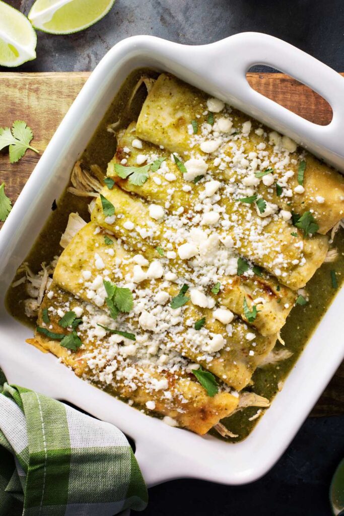 Pioneer Woman Green Chile Chicken Enchilada Casserole 