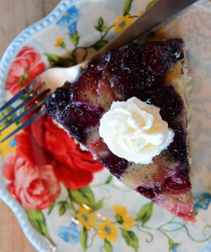 Pioneer Woman Boozy Berry Upside Down Cake