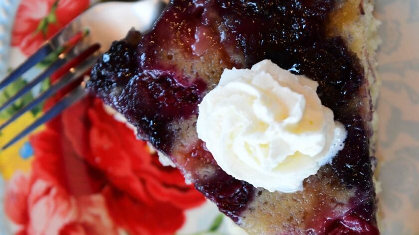 Pioneer Woman Boozy Berry Upside Down Cake