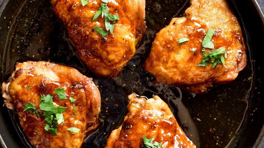 Pioneer Woman Peach Whiskey Chicken