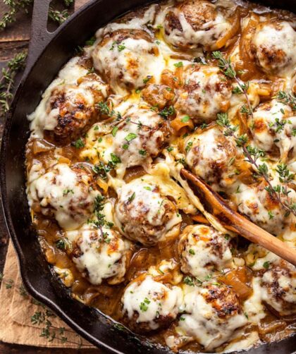 Pioneer Woman French Onion Meatballs