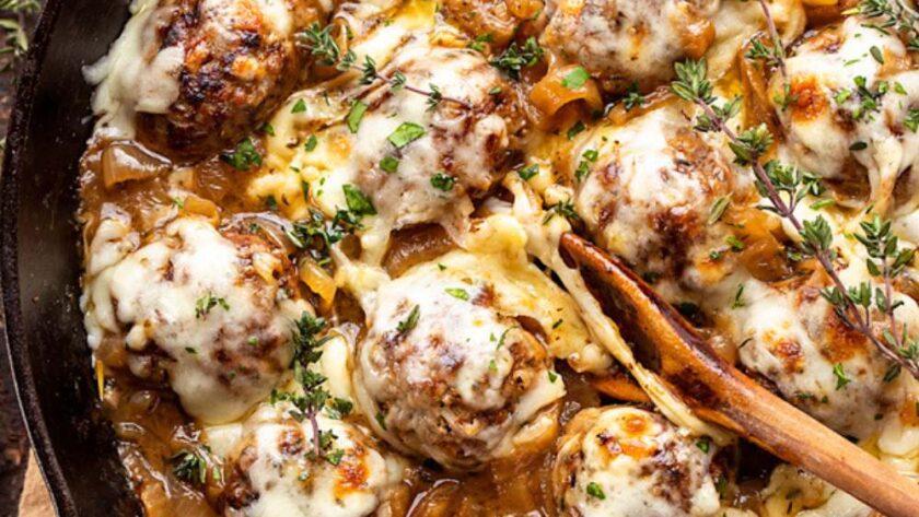 Pioneer Woman French Onion Meatballs