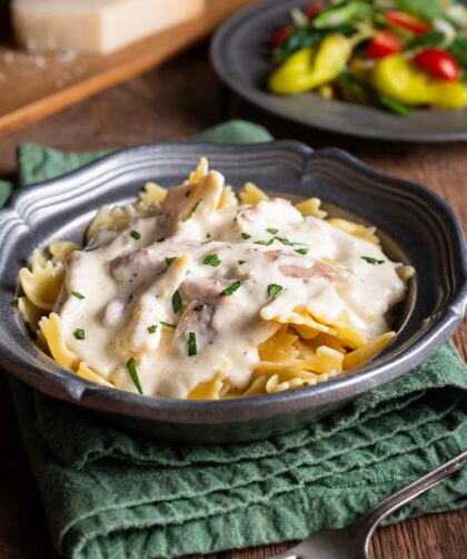 Pioneer Woman Bowtie Chicken Alfredo