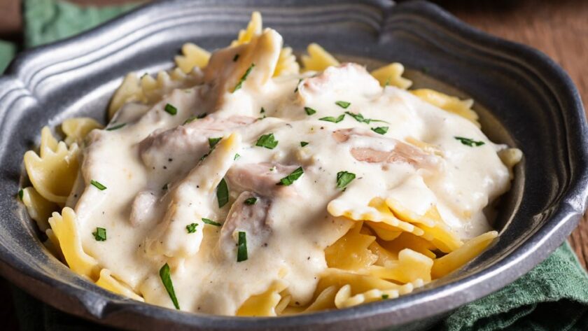 Pioneer Woman Bowtie Chicken Alfredo