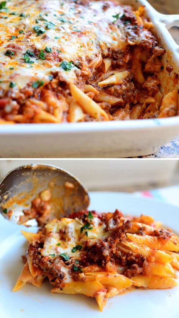 pioneer woman baked ziti with ground beef