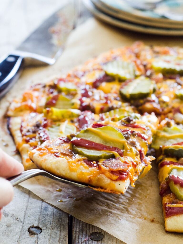 Pioneer Woman Cheeseburger Pizza