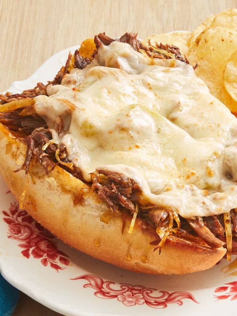 Pioneer Woman Slow Cooker Drip Beef Sandwiches