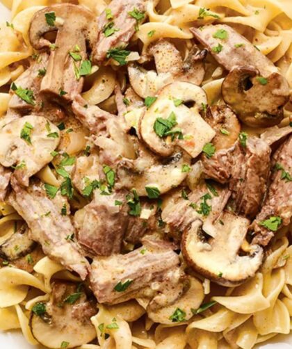 Pioneer Woman Crockpot Beef Stroganoff