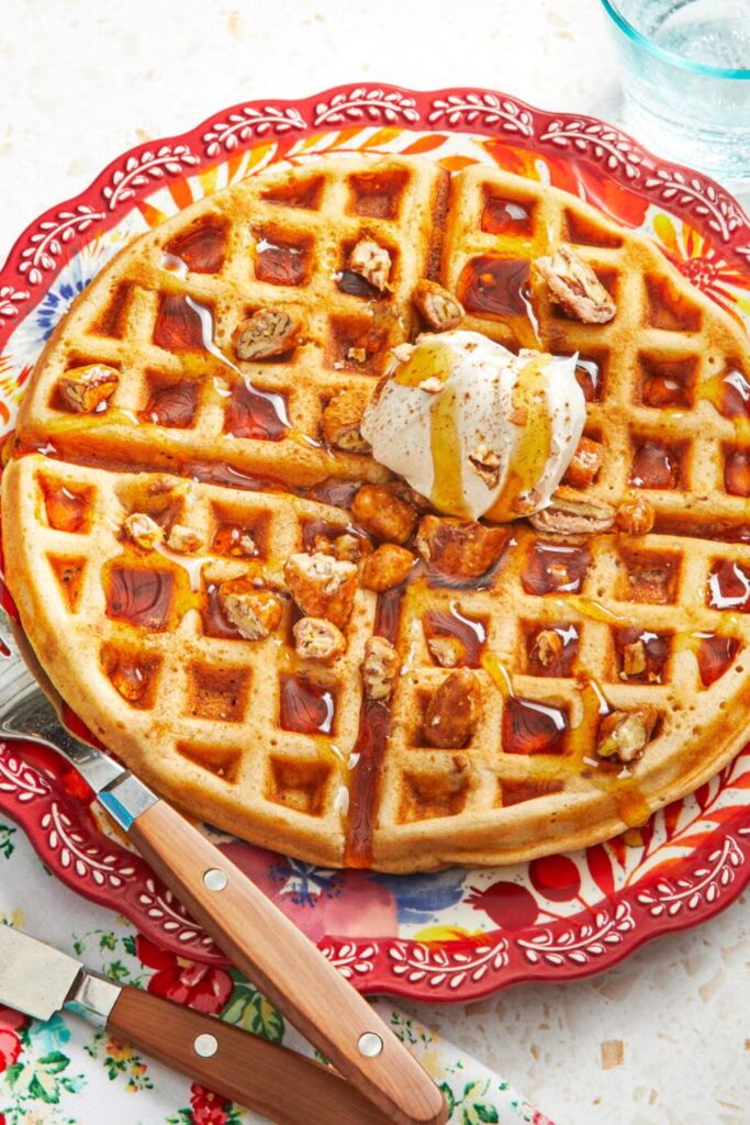 Pioneer Woman Cinnamon Pecan Waffles