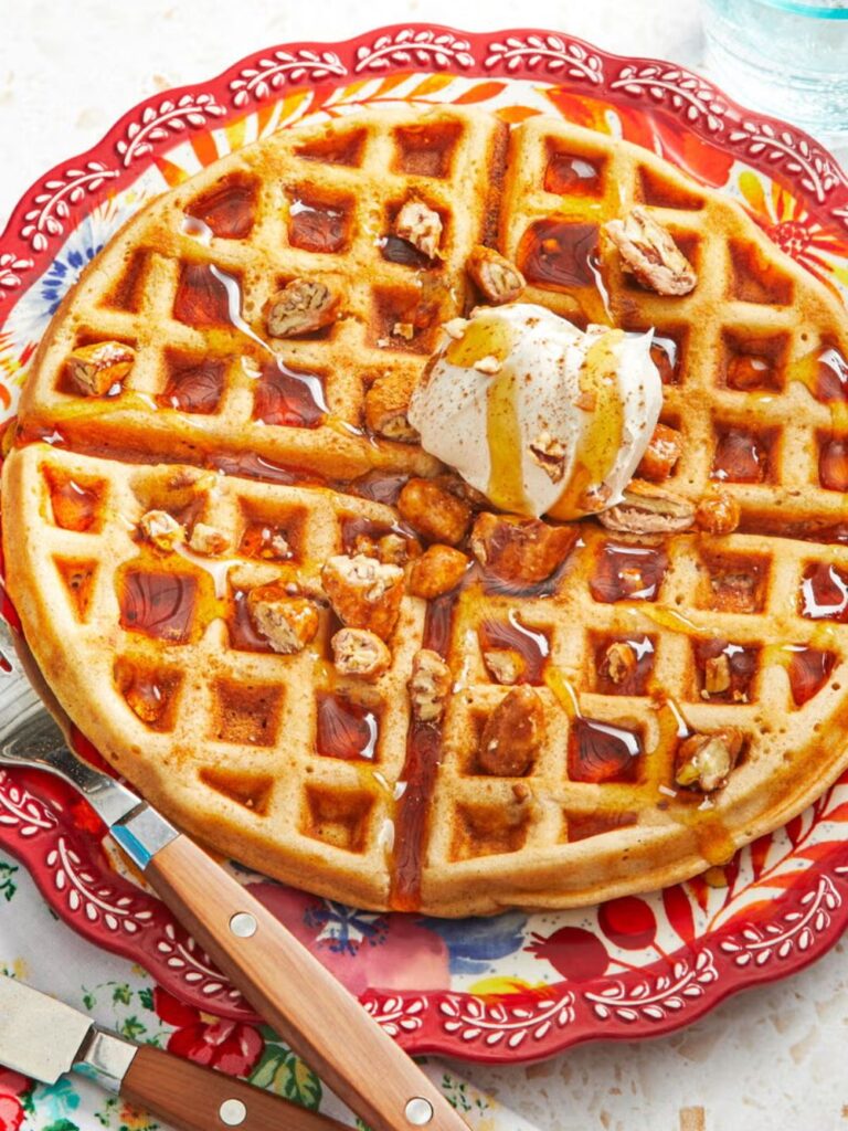 Pioneer Woman Cinnamon Pecan Waffles