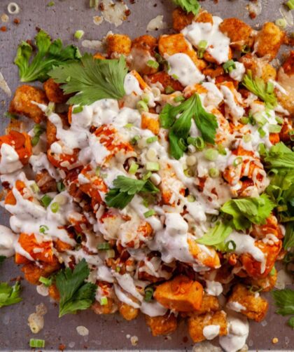 Pioneer Woman Buffalo Chicken Tater Tot Casserole