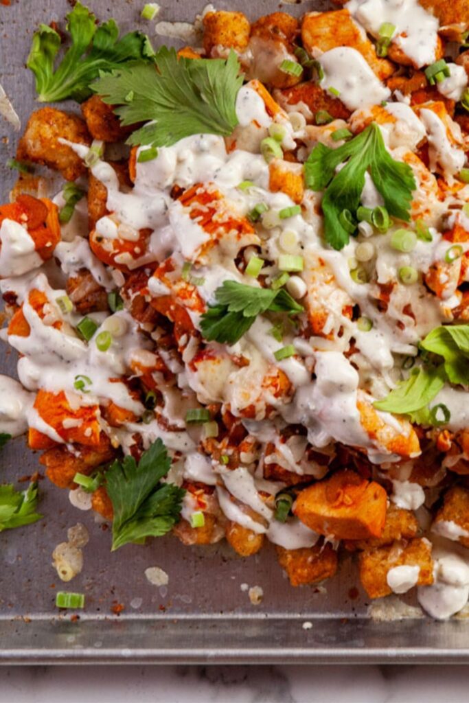 Pioneer Woman Buffalo Chicken Tater Tot Casserole