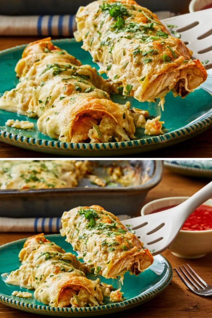 Pioneer Woman Green Chile Chicken Enchiladas