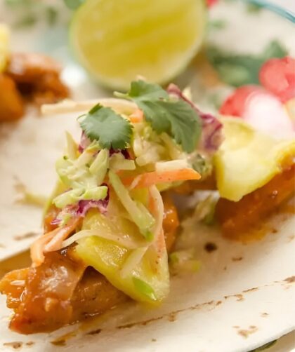 Pioneer Woman Pineapple Chicken Tacos