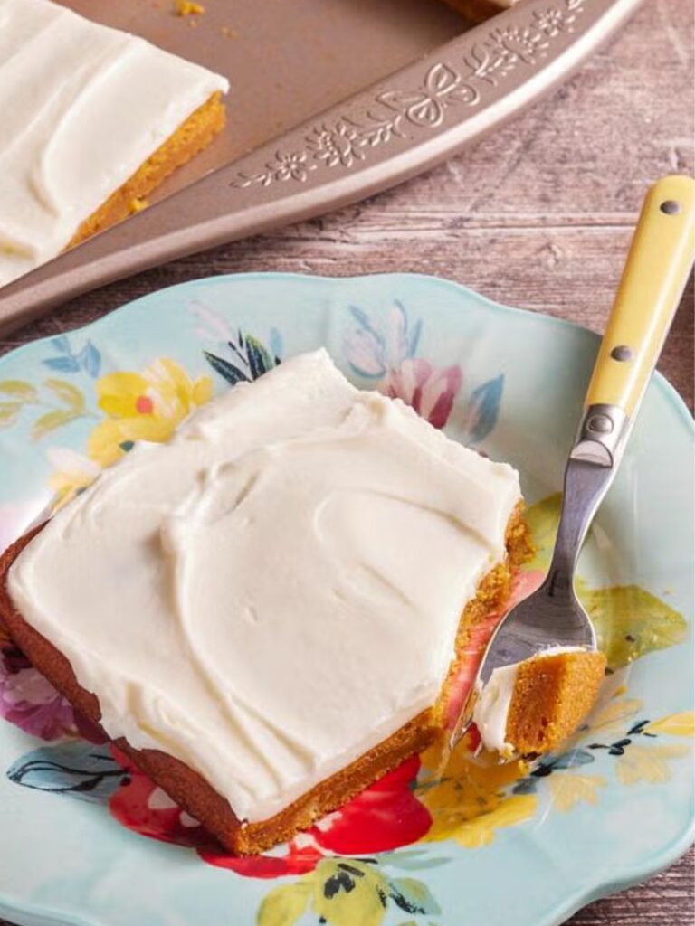 Pioneer Woman Pumpkin Sheet Cake with Cream Cheese Frosting