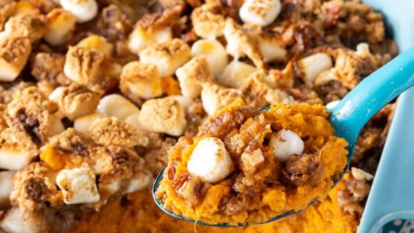 Pioneer Woman Sweet Potato Casserole with Marshmallows