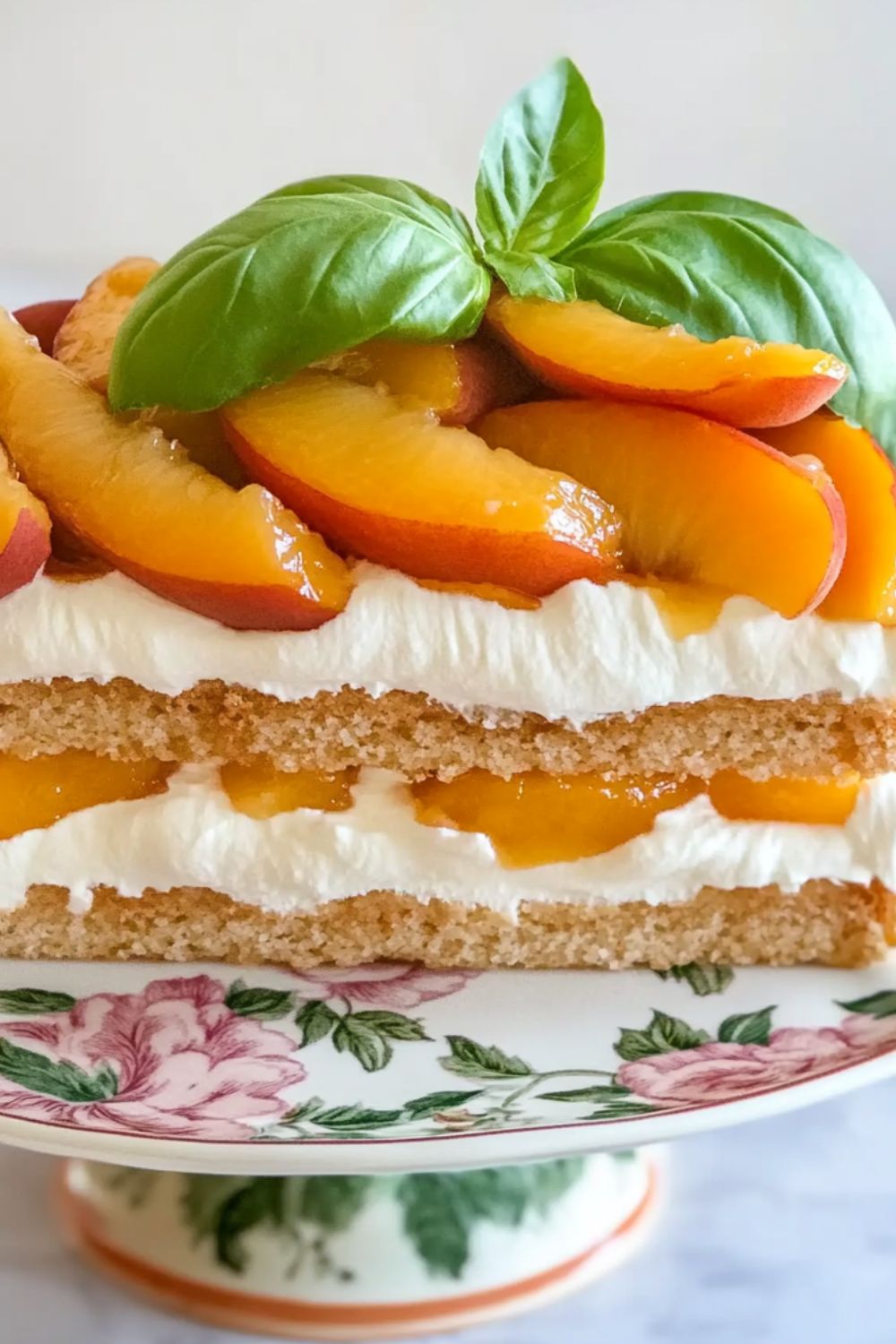 Peach and Brown Sugar Icebox Cake