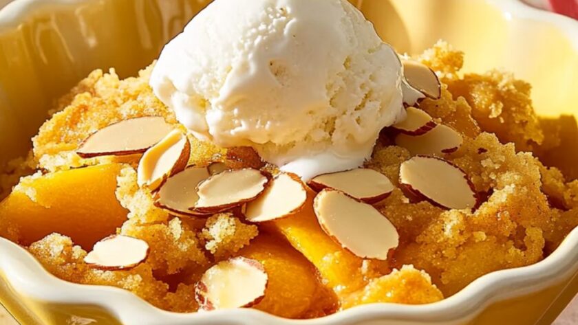 Peach Dump Cake