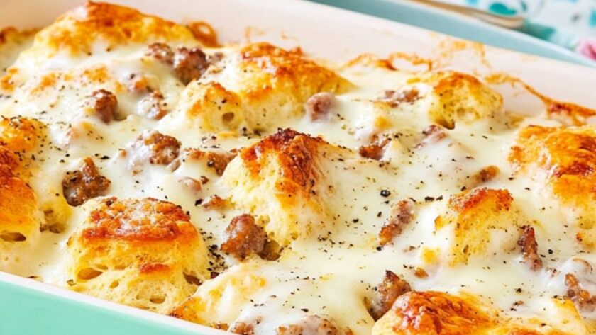 Biscuits and Gravy Casserole