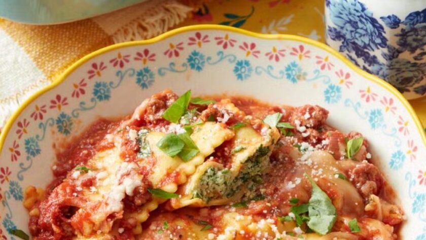 Pioneer Woman Cheese Ravioli Casserole