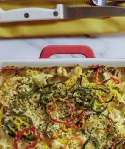 Pioneer Woman Fiery Baked Pepper Mac and Cheese