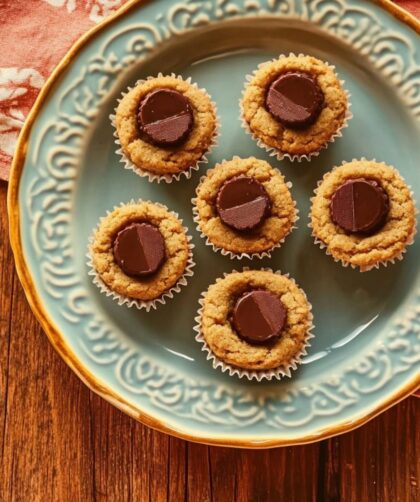 Peanut Butter Cookies With Peanut Butter Cups