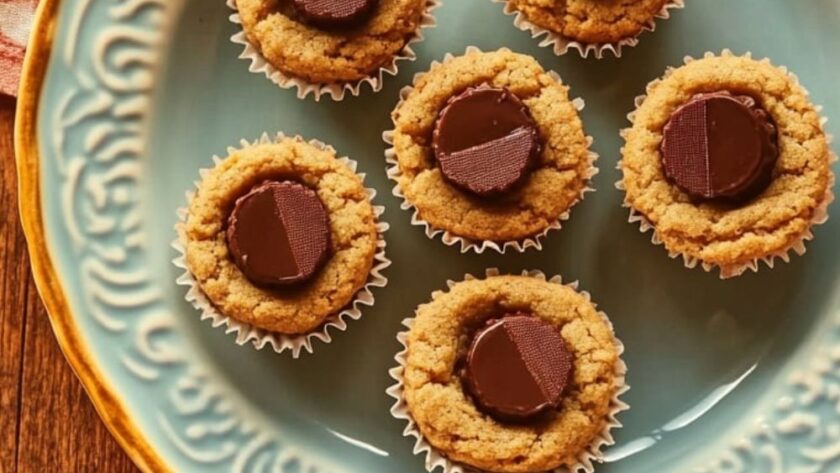 Peanut Butter Cookies With Peanut Butter Cups